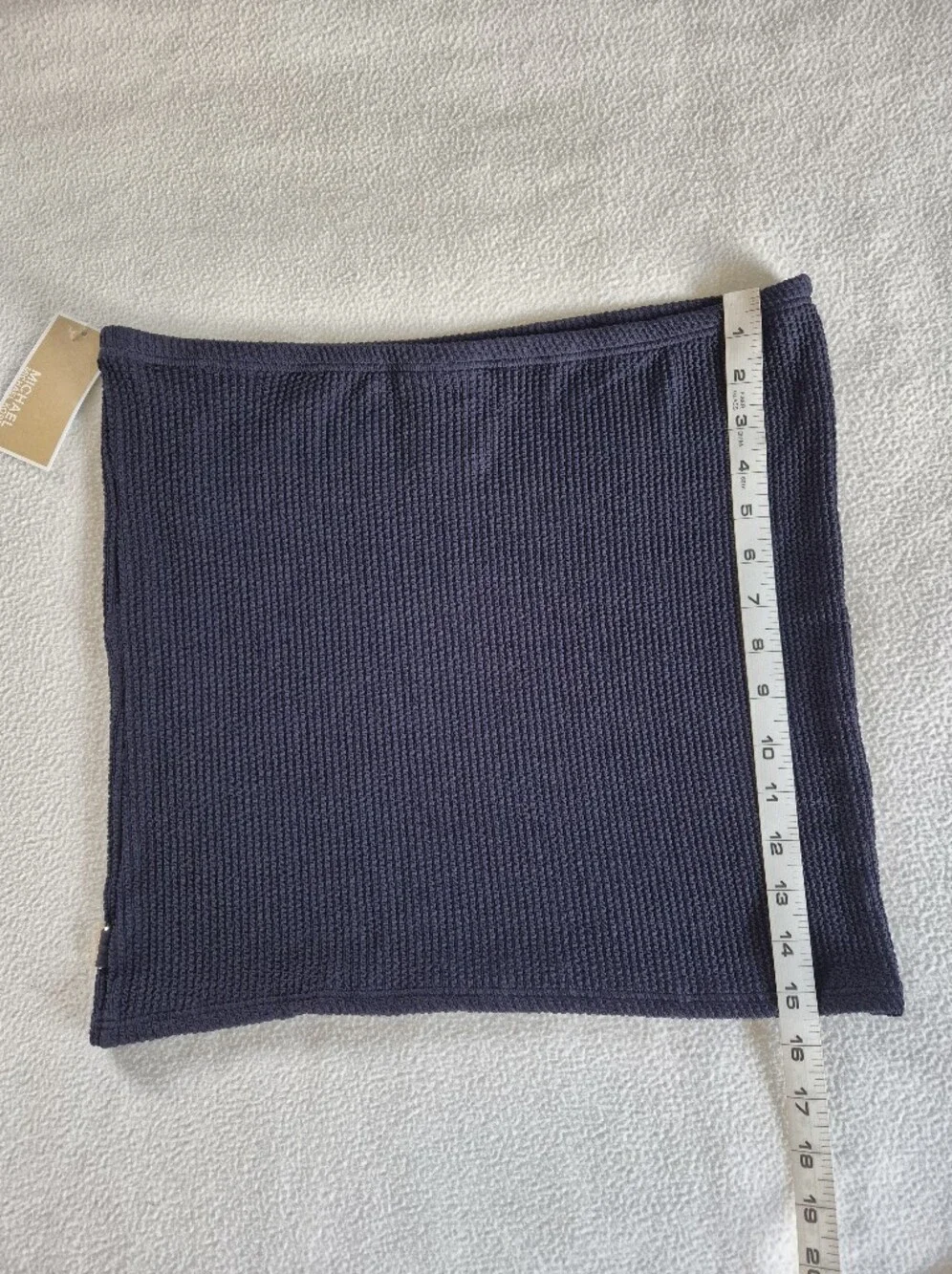 Michael Kors Navy Textured  Mini Skirt, size L (Bottom Piece from 2 -Piece Set)